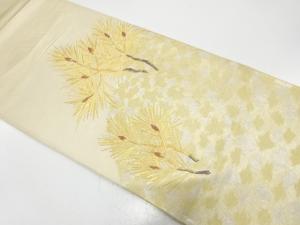 アンティーク　笠松模様織り出し袋帯（材料）